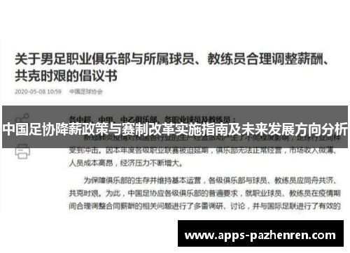 中国足协降薪政策与赛制改革实施指南及未来发展方向分析